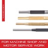 Starrett SB248Z Extended Length Brass Drive Pin Punch 4-Piece Set,