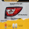 G-PLUS Right Tail Light Assembly Rear Lamp w/Bulbs,Fit For Chevy
