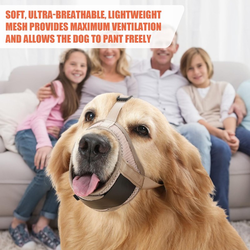 Muzzle for Dog, Soft Pet Muzzle to Stop Chewing Puppy