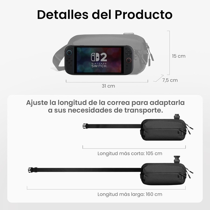 Bandolera EDC impermeable y ligera T21S1D1 – Ideal para trabajo