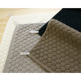 ナチュラルタイム ドットバスマット（今治タオル）日本製 ブラウン