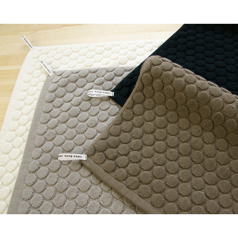 ナチュラルタイム ドットバスマット（今治タオル）日本製 ブラウン