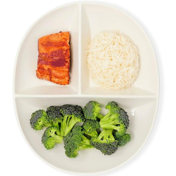Uba Portion Control Plate (PORCELAIN) for Adults - Diabetic &