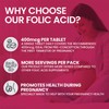 Folic Acid Tablets 400 mcg - 100 Vegan Vitamin B9