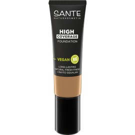 Sante Naturkosmetik SANTE Naturkosmetik High Coverage Natural Foundation 05 Warm Beige, vegane Grundierung mit Bio-Peptiden, mit hoher Deckkraft und einem nat1rlichen Finish, pflegende und nachhaltige Formel, 25 ml