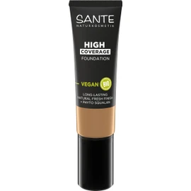 Sante Naturkosmetik SANTE Naturkosmetik High Coverage Natural Foundation 05 Warm Beige, vegane Grundierung mit Bio-Peptiden, mit hoher Deckkraft und einem nat1rlichen Finish, pflegende und nachhaltige Formel, 25 ml