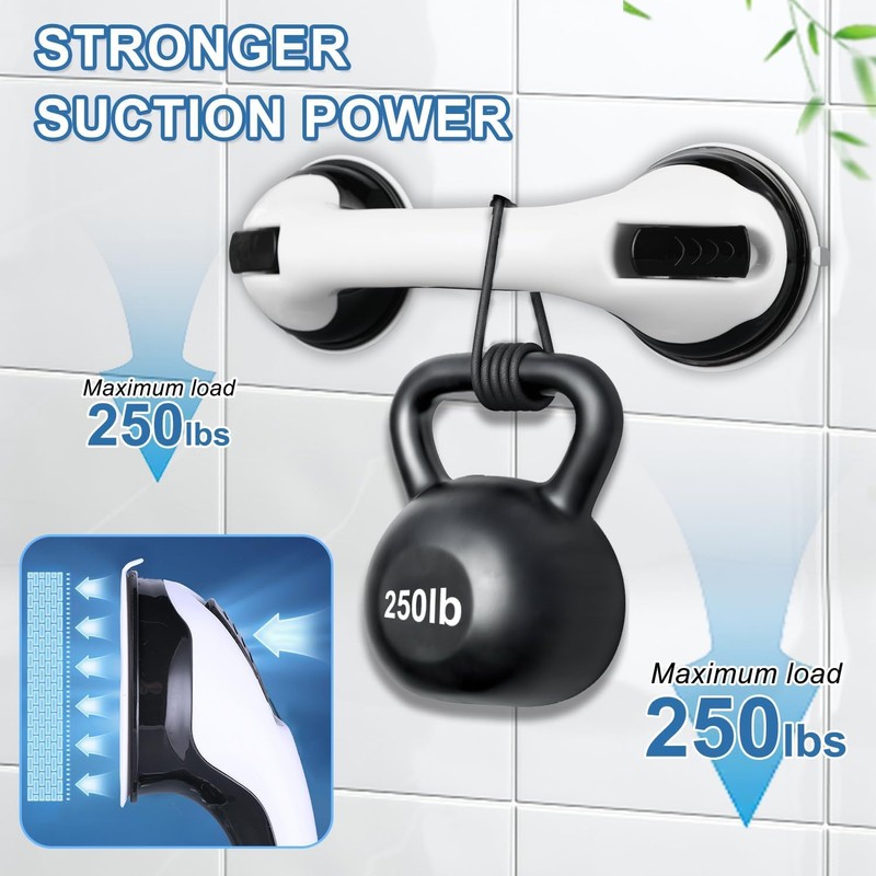 Grab Bars for Bathtubs and Showers, 2 Pack Shower Handle