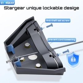 STARGEAR Starlink Mini Mount Mobility, Anti-Theft Car Starlink Mounting Kit Starlink Mini Accessories Starlink Roof Mount Internet Satellite Kit RV Trailer Yacht