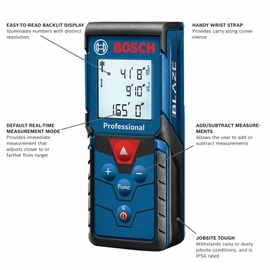 Bosch GLM165-40 Blaze™ Pro 165 Ft. Laser Measure