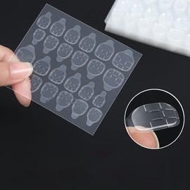 Gloss & Go 24 Reusable Artificial Fake Nail Set| Ballerina Shape Long Maroon Nails With Golden Glitter Glossy Nails| Lightweight & Long Lasting| Quick Fix For Festivals & Special Occasions