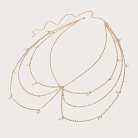 Chain Belt for Women Waist Gold Belt Adjustable Chain Belt Layered Flower Link Belts Fashion Jewelry Jean Dress Summer Accessories