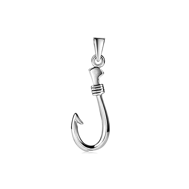 MATERIA by Matthias Wagner KA-484 Men's Fishing Hook Pendant 925