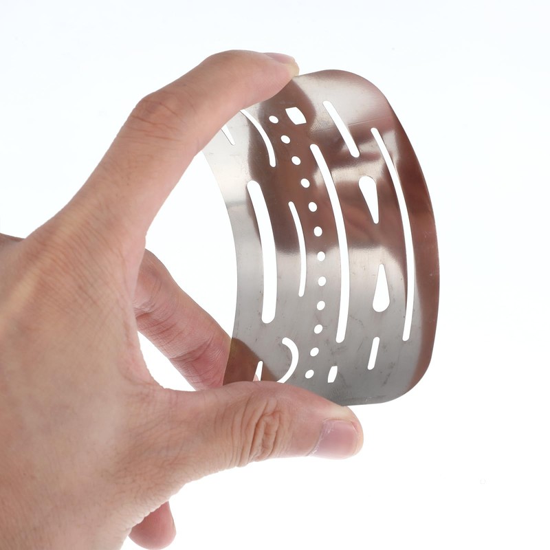 DOPENSPI 6PCS 2 Styles Stainless Steel Erasing Shields, Eraser Shield