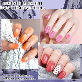 12PCS Esmalte de Uas en Gel, Esmaltes de Uas Gel Semipermanente, Brillo Deslumbrante,Colores de Macarran,Secado Rpido,Regalo de Manicura DIY para...  