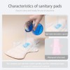 AIO Compresas menstruales de tela reutilizables y lavables, 5 unidades,