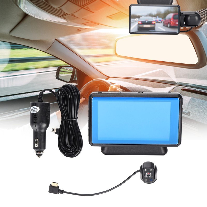 Driving Recorder IPS HD 1080P 3‑Inch Detachable Rotatable Lens Car
