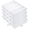 Kingrol 12 Pack Clear Drawer Organizers, 9 x 3 x