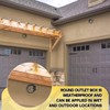 Juexica 2 Pcs 1/2-inch 4 Hole 4 Inch Round Sealproof