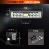 Par 7''faros Led Auxiliares 188w Triple-fila 8000k 34led