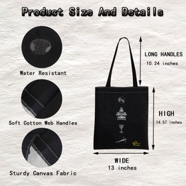 MNIGIU AD Family Musical Tote Bag Addams Musical Inspired Gift Broadway Musical Theater Fans Gift (A-D Tote)