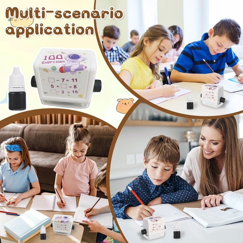 Roller Digital Teaching Stamp, Math Roller Stamp Roller, Math Stamp