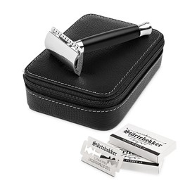 Störtebekker® Solingen Safety Razor Set – Includes Safety Razor Case – Available in Various Designs – Perfect for Travel – High Quality Shaving Set/Beard Care Set for Men – Gift Idea
