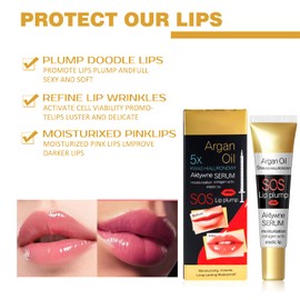 Cynamus Lip Plumper, Natural Make-Up Lip Gloss, Lip Care Lip Plump Serum, Natural Lip Filler with Vitamin E for Softer, Larger and Fuller Lips