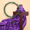 Corona de Espinas Plástico Verde Para Decoración y Semana Santa
