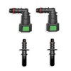 Japtend Fuel Line Quick Connect Hose Fittings, 2 Sets Fuel