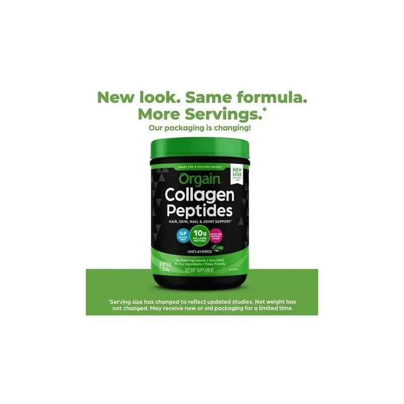 Orgain® Collagen Peptides Sin Sabor 454 Gr | Péptidos Polvo