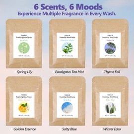 USKICH Foaming Hand Soap Tablet Refills -48Pack | Eco Friendly Products & Cleaning Supplies | Variety Fragrance Soap Refills Tablets for Using With Foaming Hand Soap Dispenser (48 x 8 Fl oz bottles)