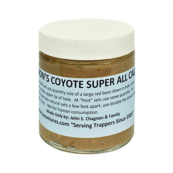 Lenon's Coyote Super All Call Coyote Lure 8 oz Jar Long Liner Trapper Special