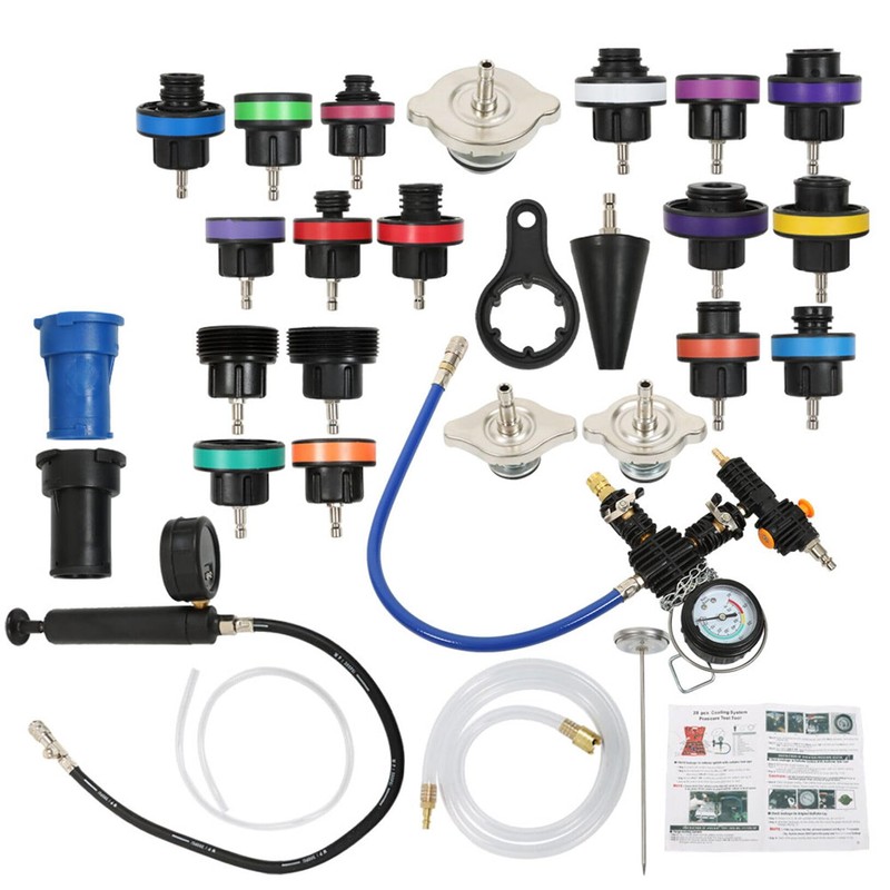 LABLT 28 PCS Universal Vacuum Radiator Test Detection Tool Coolant