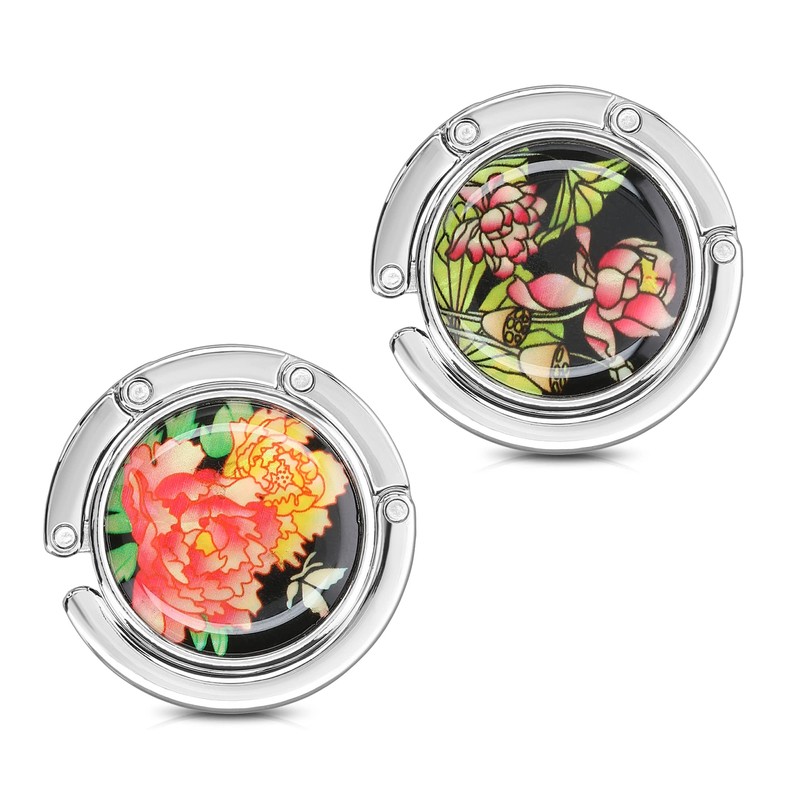 kwmobile Purse Hooks for Table - Set of 2 Portable