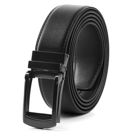 BelePala Ratchet Belt for Men Big and Tall Waist 72 to 76 Inch Black
