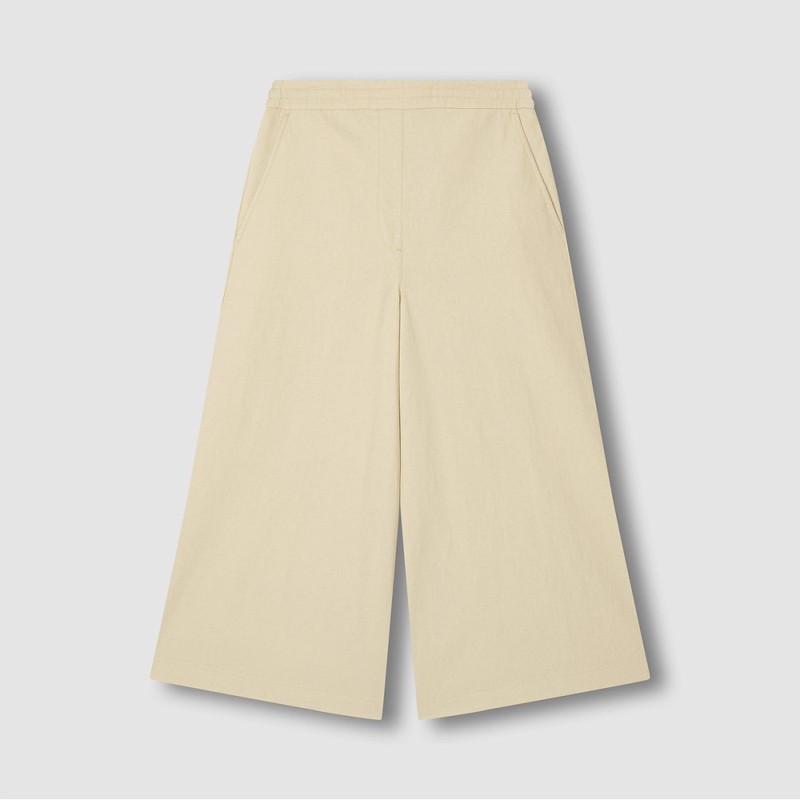 jaju [JAJU] Delicate Linen Blended Culottes Pants (Choose 1 of