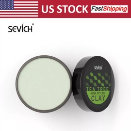 Sevich 80g Hair Styling Matte Hair Clay Strong Hold Moisturizing Molding Wax - Tea tree hair clay