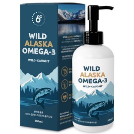[Renewal] Six Step Wild Alaska Omega 3 Salmon & Pollock Oil 200ml, 1 ea / [리뉴얼] 식스스텝 와일드 알래스카 오메가3 연어&폴락오일 200ml, 1개