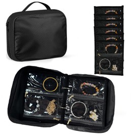 Jewelry Women's Travel Jewelry Storage Box - Portable Jewelry Box Loose leaf Earrings, Necklaces, Rings Design and Storage - Jewelry Storage Travel