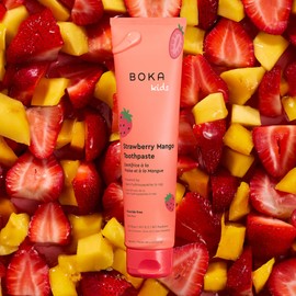Boka Fluoride Free Toothpaste Nano Hydroxyapatite Toothpaste - Strawberry Mango Flavor, 4 oz 1Pk US Manufactured