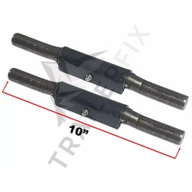 TrailerFix 2 Pack | 10" Weld on Raised | Greasable | Cargo Door Ramp Hinge | Utility