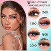 KEYRI Pack of 240 Individual Eyelashes, 100D+120D+150D+200D, Home Eyelash Extension,