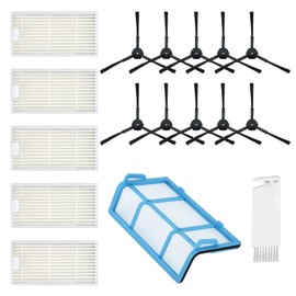 MIRTUX Replacement Kit Compatible with ILIFE V3 V3s V5 V5s V5s Pro V50 X5 and Medion MD18500 MD18501 MD16192 MD18600 Filter Kit with Filters, Brushes and Primary Filters