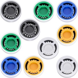 HINZIC 10 Pcs Shower Flow Restrictors, GPM 1.5/1.8/2.0/2.5/3.0 Shower Head Water Saver Adapter, Flow Reducer Limiter for Handheld Shower, Bathroom, Toilet