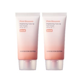 성분에디터 1+1 핑크 블라썸 브라이트닝 톤업 선크림 50ml SPF 50+ PA+++ 2개 Ingredient Editor 1+1 Pink Blossom Brightening Tone-Up Sunscreen 50ml SPF 50+ PA+++ 2 Pieces