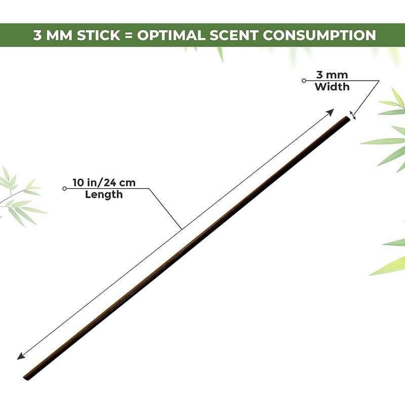 1st Deer Fiber Reed Sticks – 100 pcs Black Reed