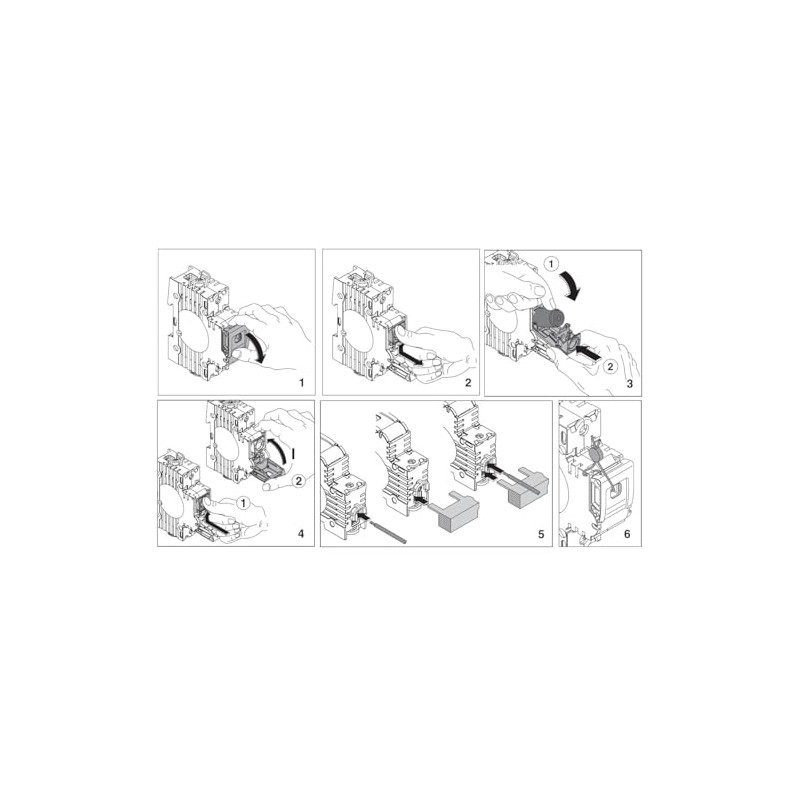 ETI Switch Disconnect Switch 3-Pin for Neozed Fuses D01-D02-63A -