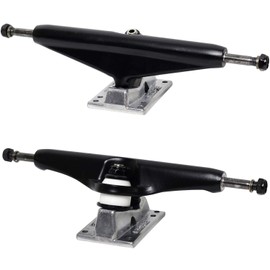 Core Hollow Skateboard Trucks 7.0 (9.75") Black/Silver Base, Premium Bushings