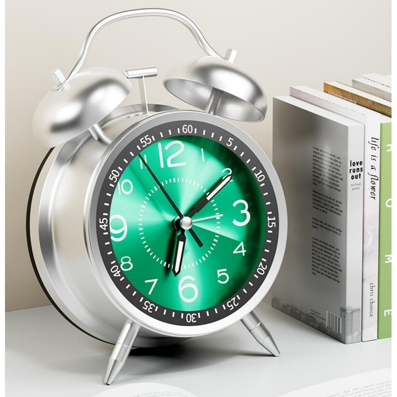 YYDS 大音量 爆音めざまし時計 振動 爆音 うるさい 絶対起きれる目覚まし時計 アナログ おしゃれ 絶対起きる