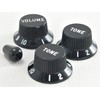 ToneShaper Juego de pomos para guardabarros, Strat, negro